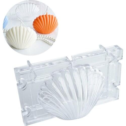 3D Sea Shell Shape Silicone Mold Candle DIY Mold Small Shell Mould For Cake Pastry Baking Decorating Tools Handmade Soap Mold