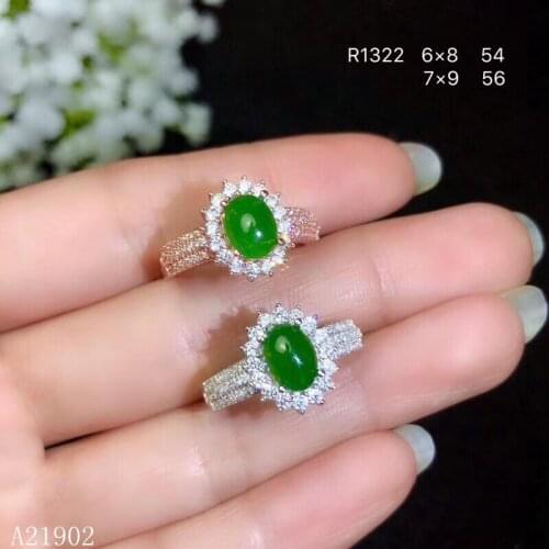 KJJEAXCMY boutique jewelry 925 sterling silver inlaid natural Hetian jasper female ring support test