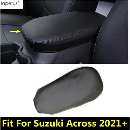 Lapetus Car Accessories Armrest Box Holster PU Leather Protective Pad Mat Cover Trim Interior Refit Kit For Suzuki Across 2021