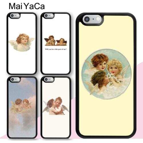 Renaissance angels Cute Cupid Case For iPhone XR X XS Max 12 mini 11 Pro Max SE 2020 6S 7 8 Plus 5S Back Cell Housing Cover