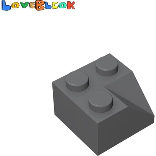 Slope 2x2 (45°) Double Concave Building Blocks Assembles MOC Technical Parts Toys Creative For Kids Compatible 3046 10pcs/Lot