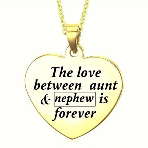 New 2020 necklacesdiverse and fashionable stainless steelcustomizable family gifts for aunts and nephew