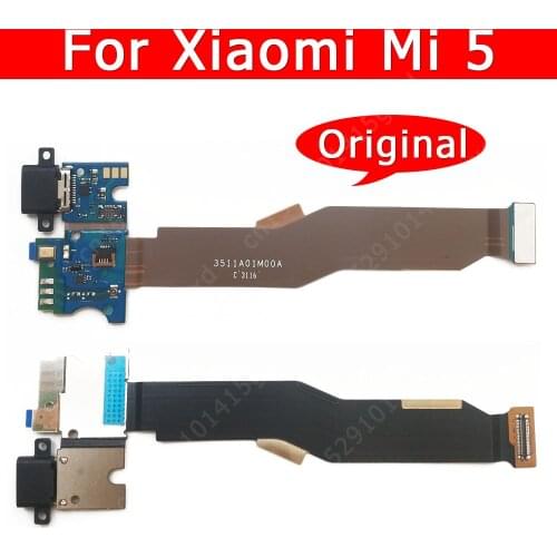 Original USB Charge Board For Xiaomi Mi 5 Mi5 Charging Port PCB Flex Connector Mobile Phone Accessories Replacement Spare Parts
