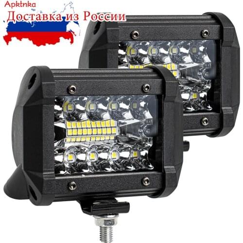2x LED Light Bar 60W Car Work Light Driving Lamp Offroad Boat Tractor Truck ATV SUV Led Bar SUV UTV Fog Light 12V 24V Headlight