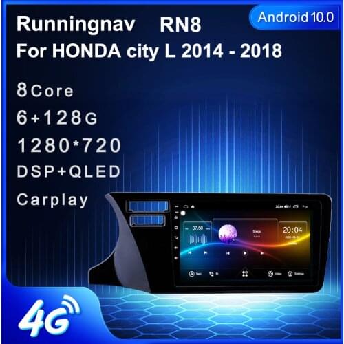 Runningnav For HONDA city L 2014 2015 2016 2017 2018 Android Car Radio Multimedia Video Player Navigation GPS