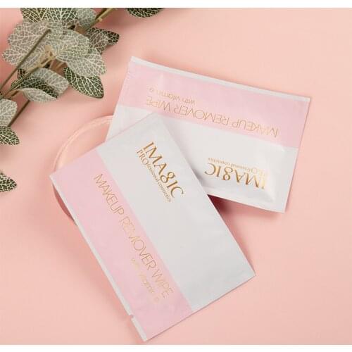 10pcs Imagic Lazy Makeup Remover Wipes Gentle Deep Clean Disposable Makeup Remover Wipes Portable Independent Package Towelettes