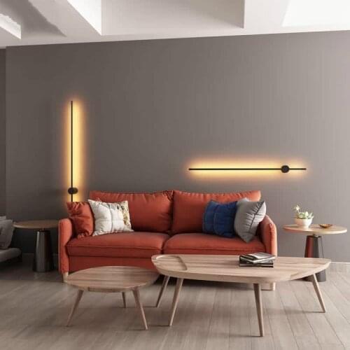 Modern Minimalist LED Wall Lamp Creative European Wall Lights Living Room Home Decor Background Wall Light Bedroom Bedside Lamps