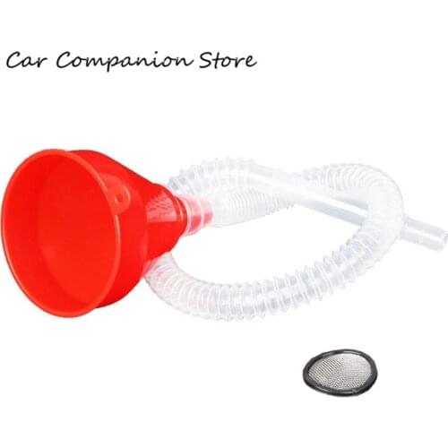 Universal Motor Truck Vehicle Plastic Fill Funnel Soft Pipe Petrol Tube Diesel Oil Filters