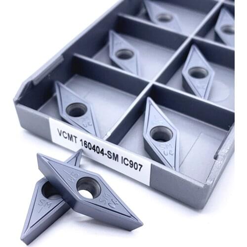 VCMT160404 VCMT160408 Carbide Inserts VCMT 160404 160408 SM IC907 IC908 Lathe Turning CNC Machine Cutting Tools Tungsten Carb
