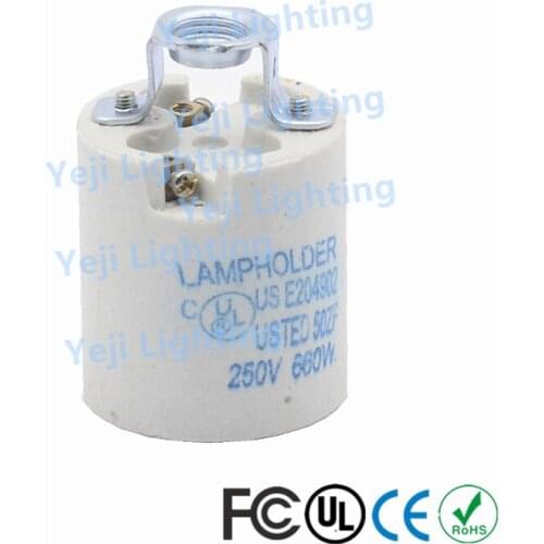 E27 screw cap lampholder high temperature ceramic lamp hanging lamp wall lamps lamp base lighting accessories DIY