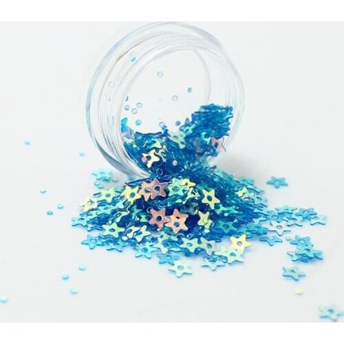 12 Colors 3D Nail Art Decoration Hollow Star Paillette Sequin Nail Decorations Nail Glitter Kit Set