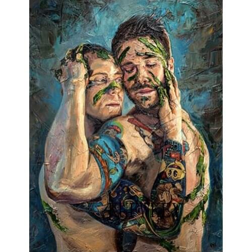 3d Diamond mosaic gay mens,5D Full Square Round drill DIY Diamond Painting Rhinestone of pictures love Embroidery diamond Couple