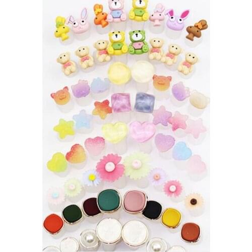 50Set/Lot 8Pcs/Set Candy Color Cartoon Toe Separators Flowers Toenail Silicone Toe Splitter Dividers Nail Manicure Tools HA2190