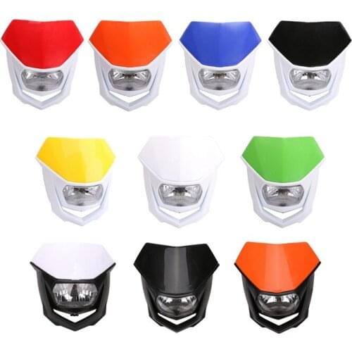Motorcycle accessories headlamp personalized ghost face headlamp assembly ghost hood headlamp suitable for KTM CRF XR WRF