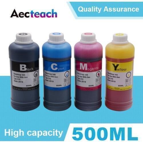 Aecteach 500ml Bottle Printer Dye Ink Refill Kits For HP 655 178 364 564 920 670 932 950 711 902 906 903 904 905 907 908 952 954