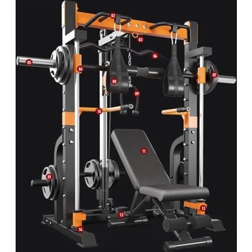 Home gym large fitness equipment squat rack musculation matériel workout pesas ejercicio abs exercise training ejercicio en casa