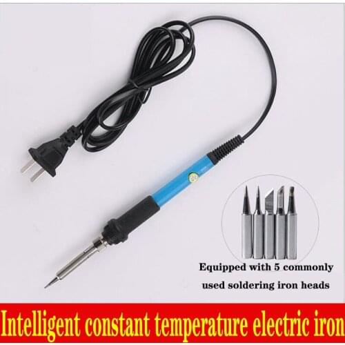 In line adjustable temperature electric soldering iron (Eurocode, American code, Chinese code, British code, 110v220v60w) 2-piec