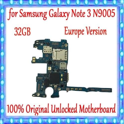 EU Version for Samsung Galaxy Note 3 N9005 Motherboard 32GB Original unlocked for Galaxy Note 3 N9005 Logic board