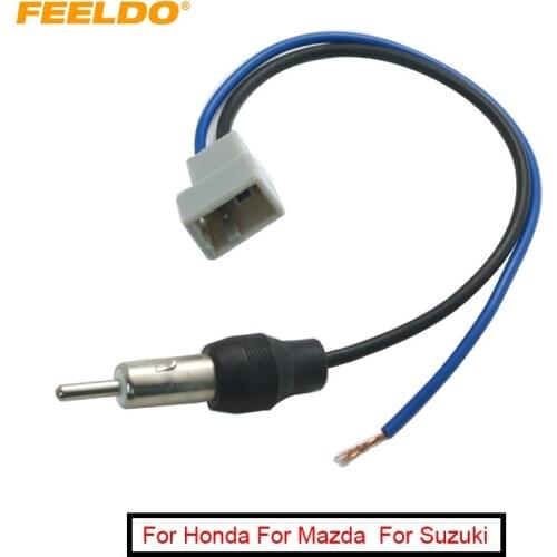 FEELDO 1PC Car Audio Stereo Antenna Adapter For Mazda/Honda 2005-UP Female Radio Parts #AM1561