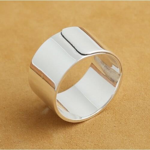 Handmade 999 Silver Ring Real Pure silver Ring Resizable 100% 999 Silver Ring Unisex