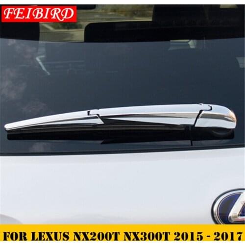 Bright Style Rear Windshield Window Decoration Molding Cover Kit Trim Accessories For LEXUS NX NX200T NX300T 2015 2016 2017 2018