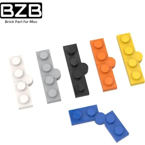 10PCS MOC DIY Brick High-tech Parts 73983 Hinge Plate 1x4 Swivel Complete Assembly Building Blocks Educational Parts Toys