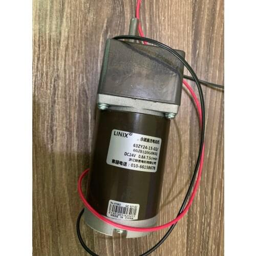 LINIX Motor Permanent Magnet DC Geared Motor 63ZY24-15-02 gear box 60JB XXG 0832 choices Table motor Printing machine DC24V
