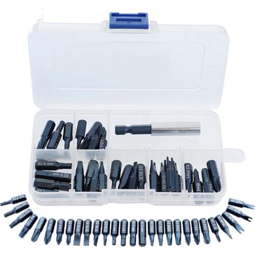 29pcs Magnetic Bit Set with Tool Box Bit Holder Tips Screwdriver Phillips Hex Torx Screwdriver Bit Tool Kit