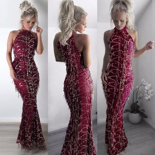 Autumn Women Sequined Dress Tassels Sequined Art Deco Flapper Ladies Clothing Plus Vintage Party Dresses Sexy Club