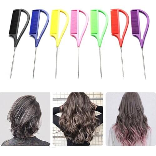 Professional Stylist Comb Carbon Fiber Pointed Tail Hairbrush Anti-Static Hair Comb 1 Piece