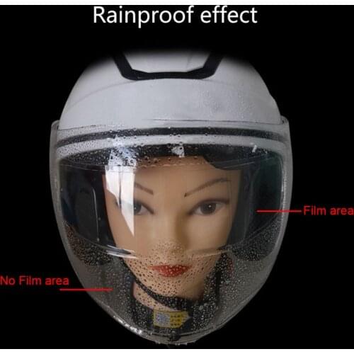Helmet Clear Rainproof Anti-Fog Patch Film Universal Motorcycle Helmet Lens Film