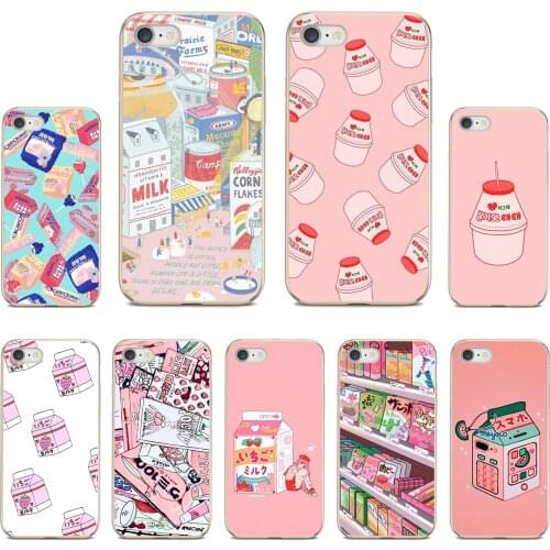 Kawaii-Japanese-Strawberry-Milk For Samsung Galaxy A12 A31 A41 A51 A71 A20e A21s M30 A10 A30 A40 A50 A60 A70 TPU Silicone Case