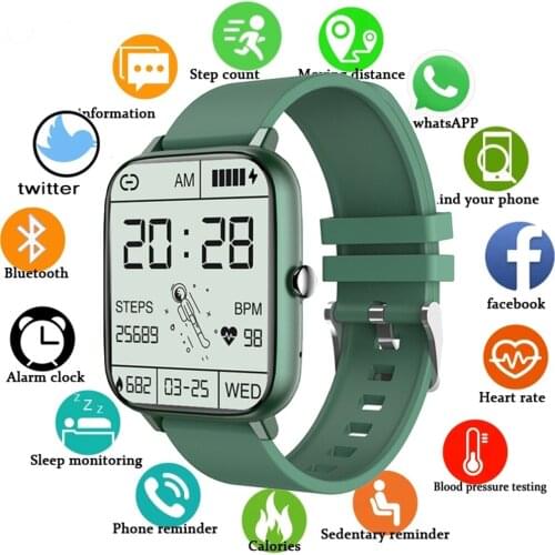 P6 custom wallpaper Bluetooth call music control heart rate blood pressure blood oxygen monitoring sports watch smart bracelet