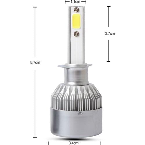 1 Pair H1/H3/H7/H11/9005/9006 LED Car Headlight Bulbs Low Beam Head Light Bulbs 36W 8000K High Power Running Bulbs