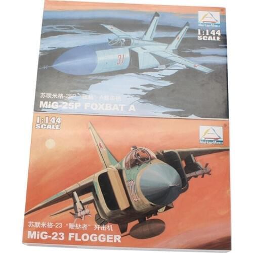 TAIHONGYU 2PCS 1/144 MiniHobbyModels Aircraft Fighter Model MIG-25P MiG-23 Assemble Kit Gift Present