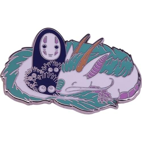 Spirited Away theme pin gorgeous anime fans accessory