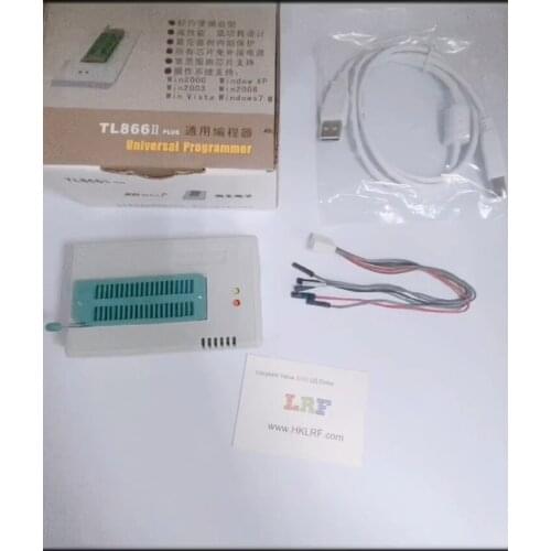 TL866II PLUS USB Programmer EPROM BIOS 9+1 Universal Adapter + Extractor Clip Packages