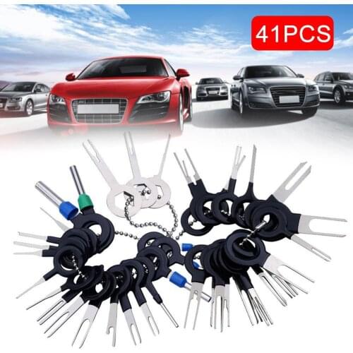 Universal 41Pcs Car Plug Terminal Removal Tool Hand Tools Kit Portable Pin Needle Retractor For Cars Motorcycle Electronic Goods