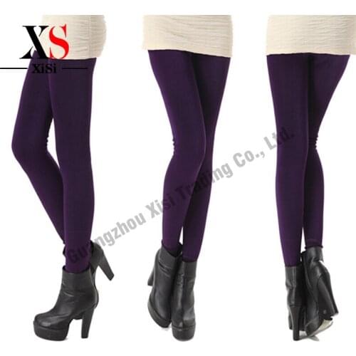 High quality Sexy Warm Thick Plus Cashmere Winter Leggings Pants Slim High Elasticity Womens Sexy Leggings Knitted Great Sale