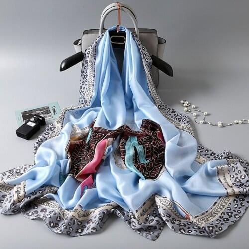 Women scarf fashion soft stain scarves female shawls Foulard Beach cover-ups wraps bandana 2020 luxury brand summer poncho cape