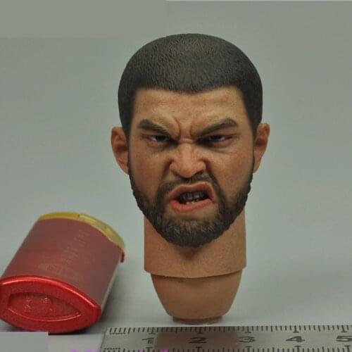 1/6 Scale Male Haed Sculpt SE070 Empire French Knight Apprentice Knight Tough Guy Fit for 12" Action Figure Body in stock