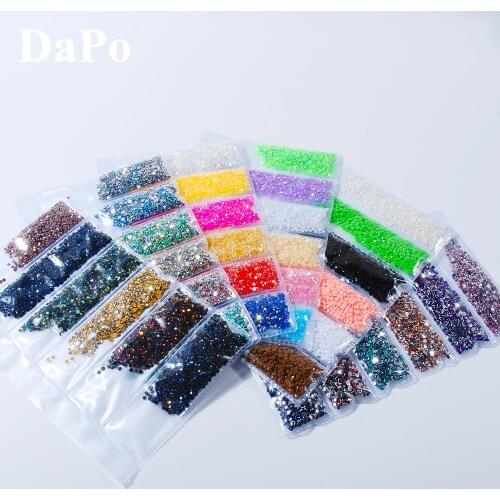 2mm 6000pcs/bag 3D Charm Nails Art Decoration Rhinestone Flatback Resin ss6 size Nail Popular Jewelry Accessories