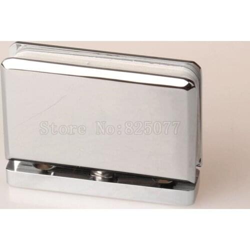 2PCS Chrome copper bathroom clip hinges for rotating glass doors up and down shaft glass door hinge JF1455
