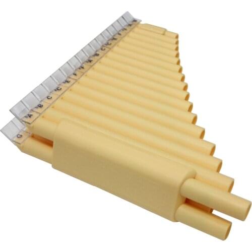 32 Pipes Pan Flute Double 16 Pipes Panflute C Key Beginner School Teach Music Instrument