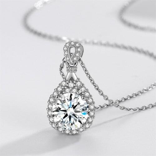 Solid 925 Sterling Silver Pendants Necklaces For Women Elegant Fashion Wedding Anniversary Fine Jewelry Romantic Gifts