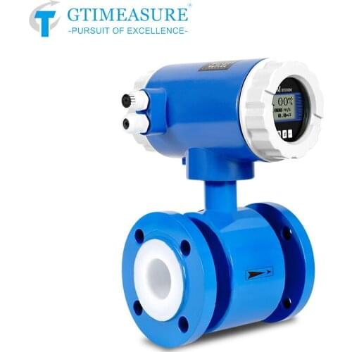 4-20mA RS485 Digital Electrimagnetic Water Flow Meter Sensor Wastewater Sewage Slurry Liquid Sea Measurement Liquid Flowmeter