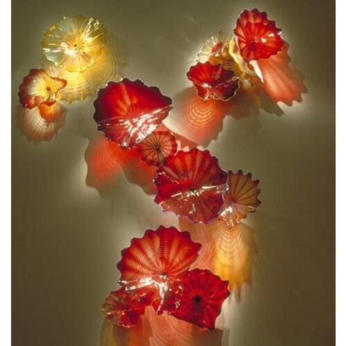 Contemporary Type Murano Glass Wall Decorative Glass Plates