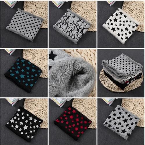 Autumn Winter Children Scarf Five Stars Print Baby Scarf Boys And Girls Cotton Kids Polka Dot Print Ring Children Loop Scarves