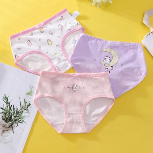 Childrens Underwear Girls' Cotton Briefs Middle School Childrens Little Girl 6 Soft 12 Comfortable 15 Breathable 1-3 Years Old