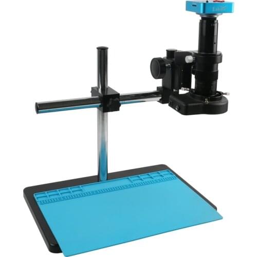 38MP 2K HDMI USB Electronic Digital Microscope 180X 300X C Mount Lens Industrial Soldering Camera Set For PCB CPU Watch Repair